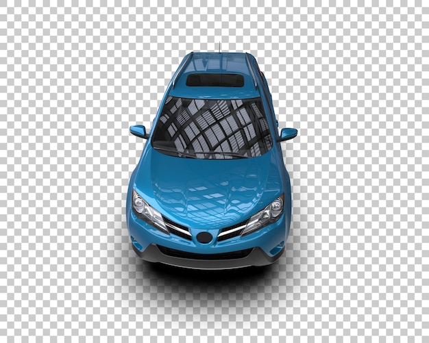 SUV moderne isolé sur le fond illustration de rendu 3D