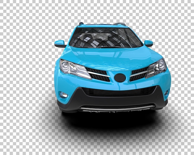 SUV moderne isolé sur le fond illustration de rendu 3D