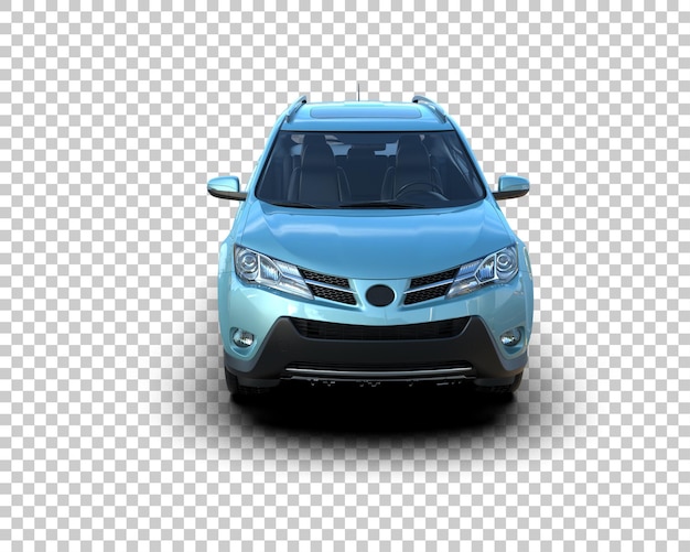 SUV moderne isolé sur le fond illustration de rendu 3D