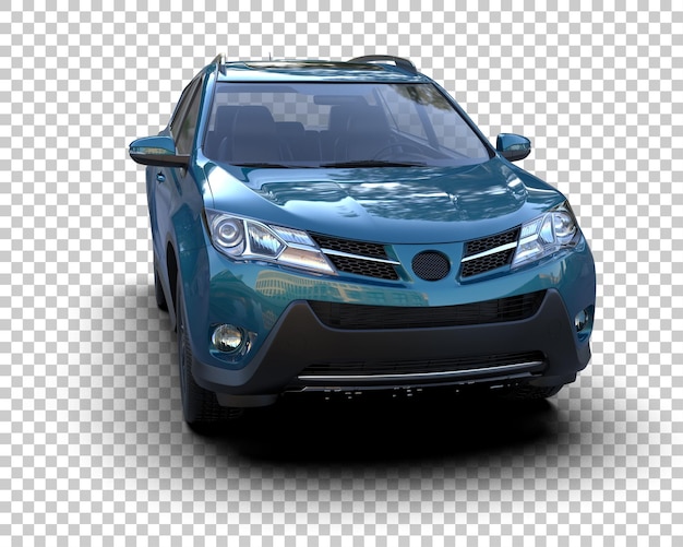 SUV moderne isolé sur le fond illustration de rendu 3D