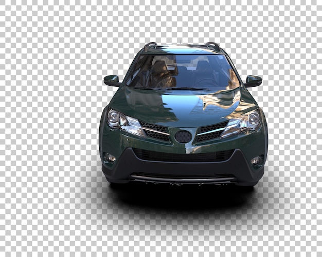 SUV moderne isolé sur le fond illustration de rendu 3D
