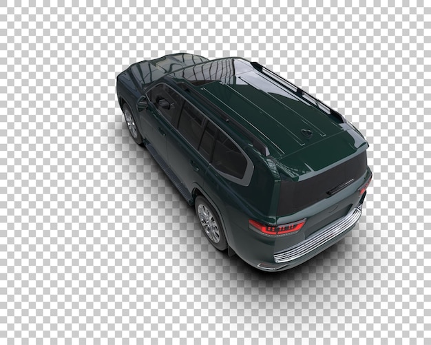 SUV moderne isolé sur le fond illustration de rendu 3D