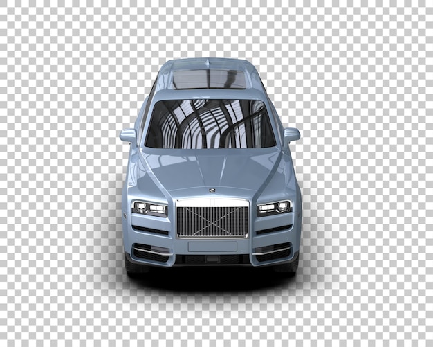 SUV moderne isolé sur le fond illustration de rendu 3D