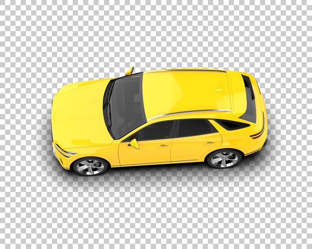Un SUV moderno aislado en el fondo de una ilustración de renderización 3D