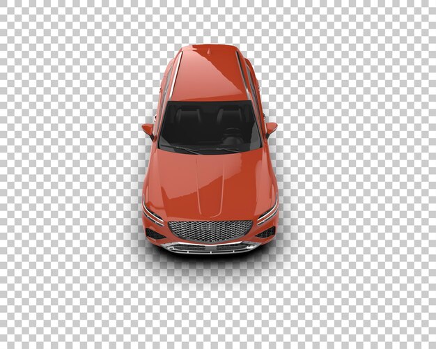 Un SUV moderno aislado en el fondo de una ilustración de renderización 3D