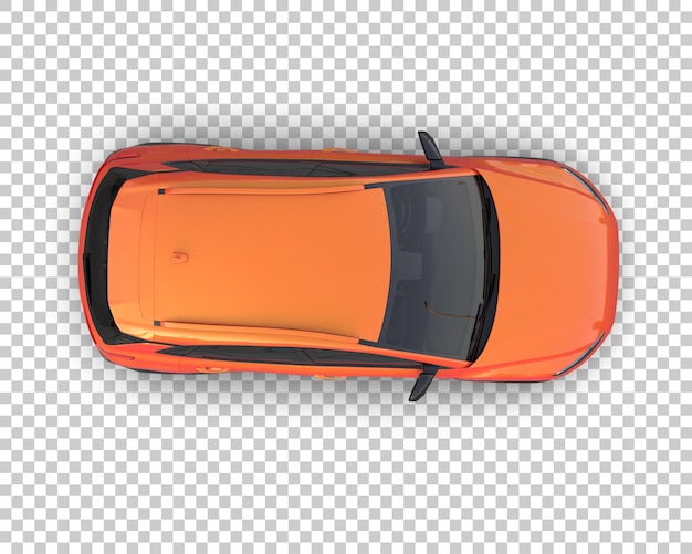Un SUV moderno aislado en el fondo de una ilustración de renderización 3D