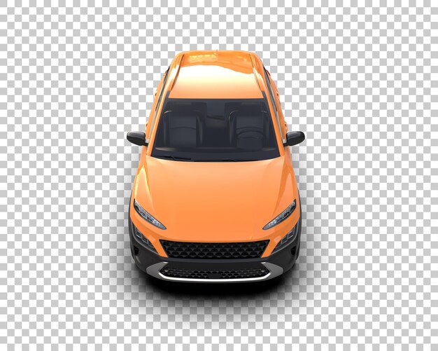 Un SUV moderno aislado en el fondo de una ilustración de renderización 3D