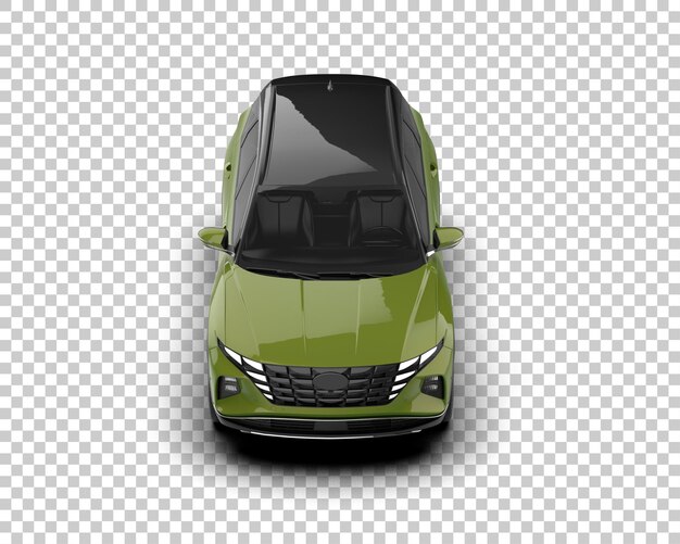 Un SUV moderno aislado en el fondo de una ilustración de renderización 3D