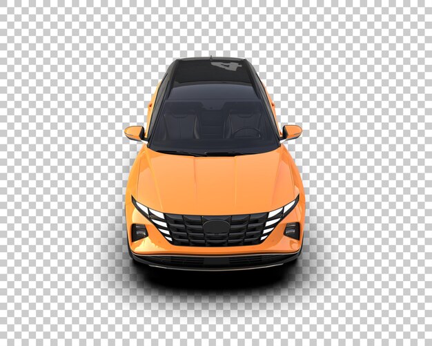 Un SUV moderno aislado en el fondo de una ilustración de renderización 3D