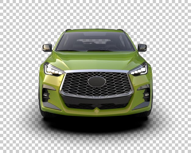 Un SUV moderno aislado en el fondo de una ilustración de renderización 3D