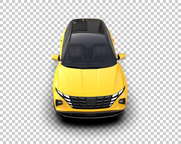Un SUV moderno aislado en el fondo de una ilustración de renderización 3D