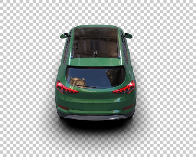 Un SUV moderno aislado en el fondo de una ilustración de renderización 3D
