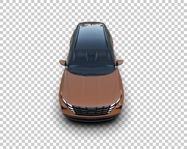 Un SUV moderno aislado en el fondo de una ilustración de renderización 3D