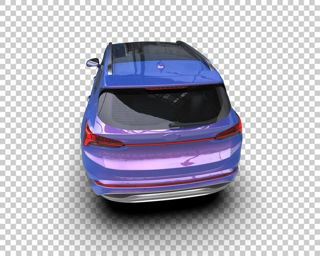 Un SUV moderno aislado en el fondo de una ilustración de renderización 3D