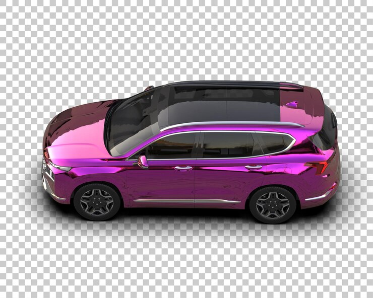 PSD un suv moderno aislado en el fondo de una ilustración de renderización 3d