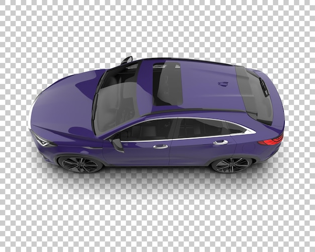 Un SUV moderno aislado en el fondo de una ilustración de renderización 3D