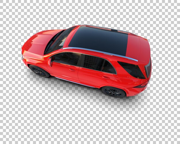 Un SUV moderno aislado en el fondo de una ilustración de renderización 3D