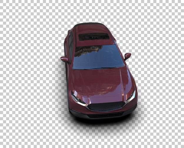 Un SUV moderno aislado en el fondo de una ilustración de renderización 3D