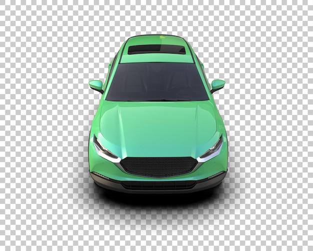 Un SUV moderno aislado en el fondo de una ilustración de renderización 3D
