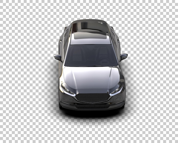 Un SUV moderno aislado en el fondo de una ilustración de renderización 3D