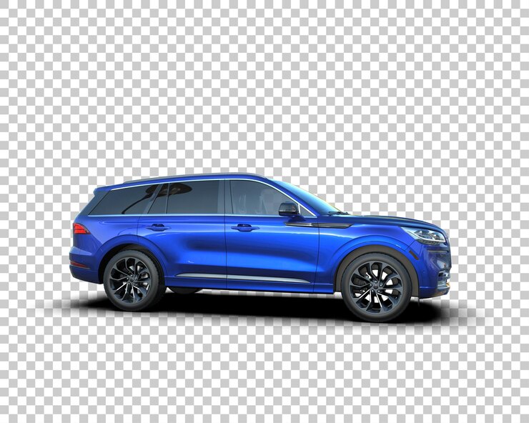 PSD un suv moderno aislado en el fondo de una ilustración de renderización 3d