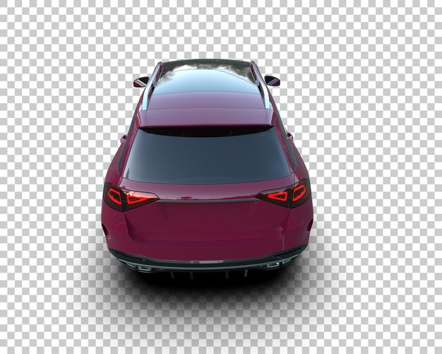 Un SUV moderno aislado en el fondo de una ilustración de renderización 3D