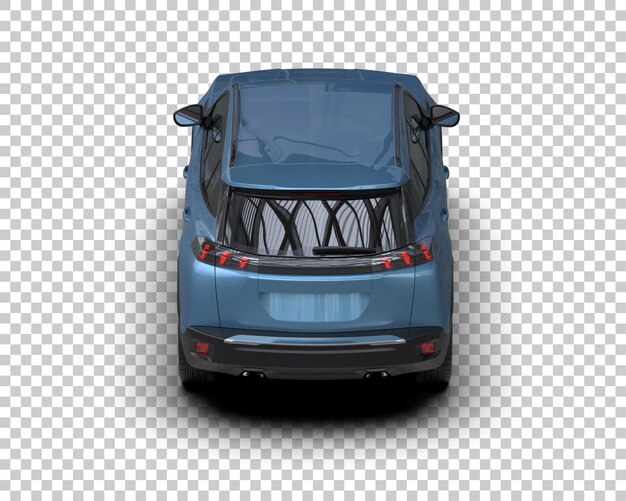 Un SUV moderno aislado en el fondo de una ilustración de renderización 3D