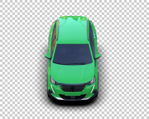 Un SUV moderno aislado en el fondo de una ilustración de renderización 3D