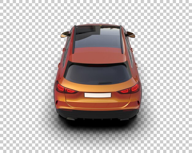 Un SUV moderno aislado en el fondo de una ilustración de renderización 3D