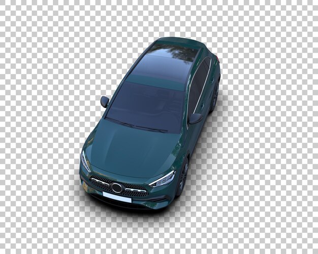 Un SUV moderno aislado en el fondo de una ilustración de renderización 3D