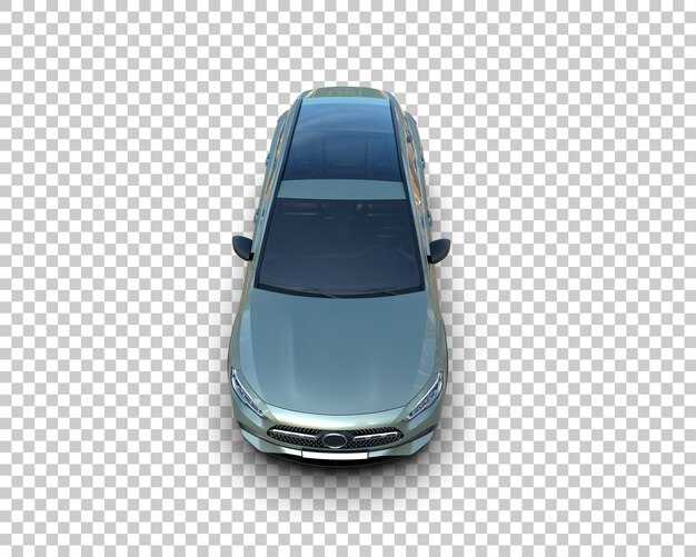 Un SUV moderno aislado en el fondo de una ilustración de renderización 3D