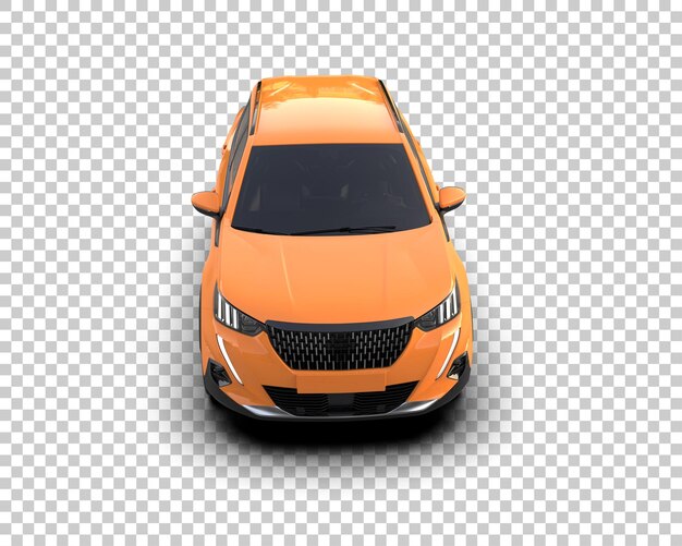 Un SUV moderno aislado en el fondo de una ilustración de renderización 3D