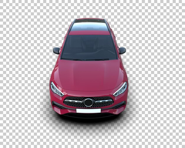 Un SUV moderno aislado en el fondo de una ilustración de renderización 3D
