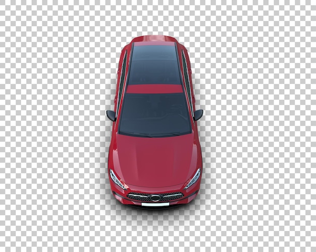 Un SUV moderno aislado en el fondo de una ilustración de renderización 3D