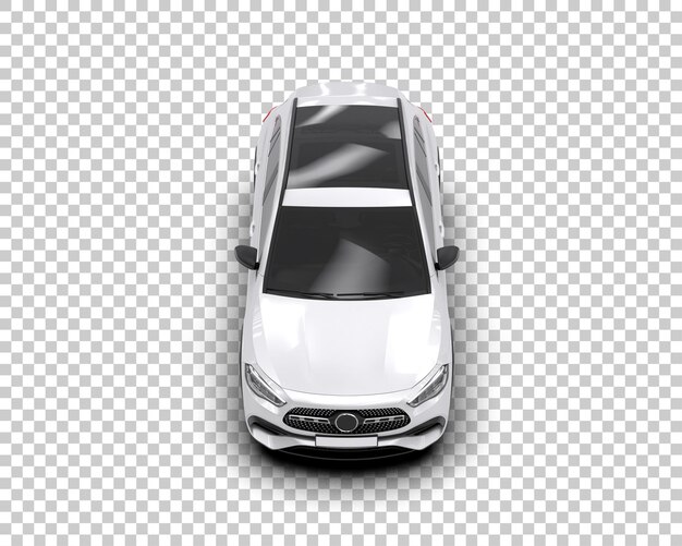 Un SUV moderno aislado en el fondo de una ilustración de renderización 3D