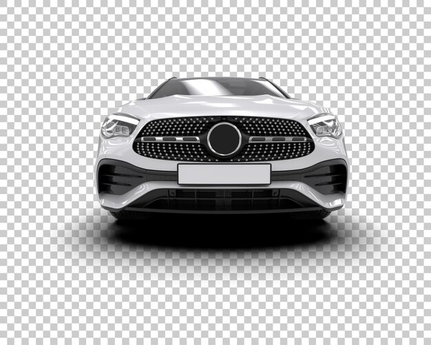 Un SUV moderno aislado en el fondo de una ilustración de renderización 3D