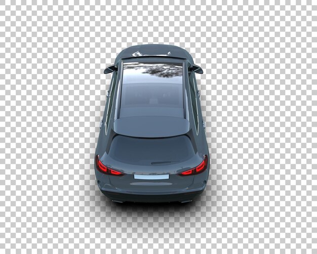 Un SUV moderno aislado en el fondo de una ilustración de renderización 3D