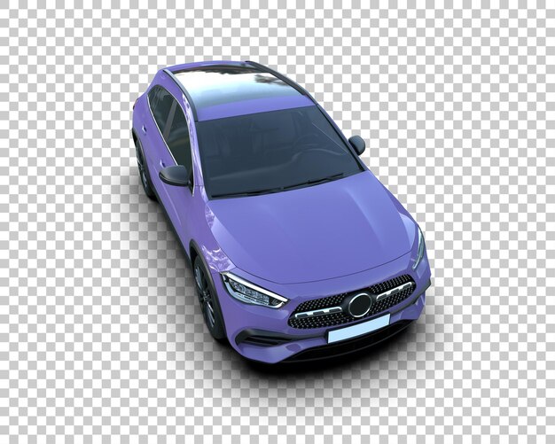 Un SUV moderno aislado en el fondo de una ilustración de renderización 3D