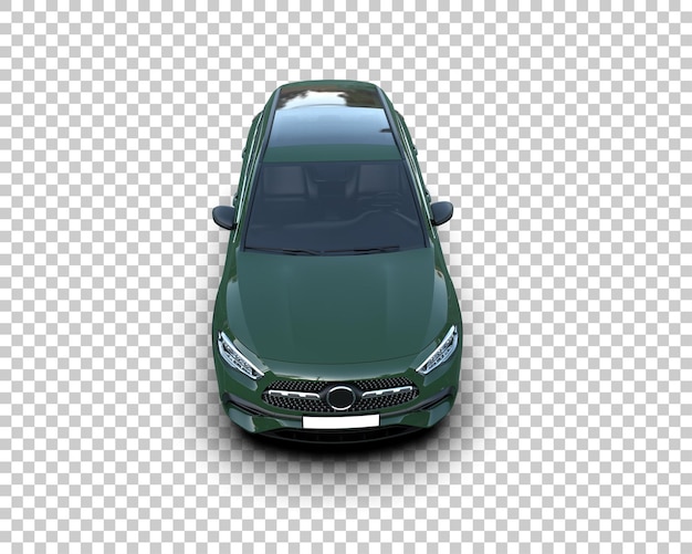 Un SUV moderno aislado en el fondo de una ilustración de renderización 3D