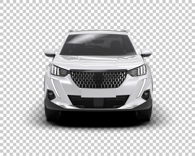 Un SUV moderno aislado en el fondo de una ilustración de renderización 3D
