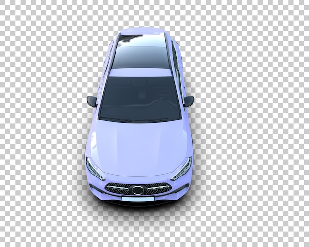 Un SUV moderno aislado en el fondo de una ilustración de renderización 3D