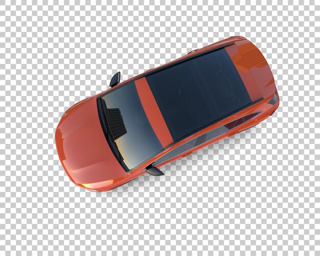 Un SUV moderno aislado en el fondo de una ilustración de renderización 3D