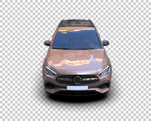 Un SUV moderno aislado en el fondo de una ilustración de renderización 3D