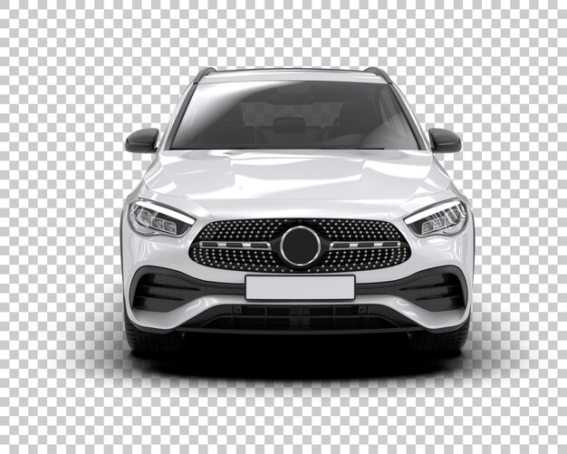Un SUV moderno aislado en el fondo de una ilustración de renderización 3D