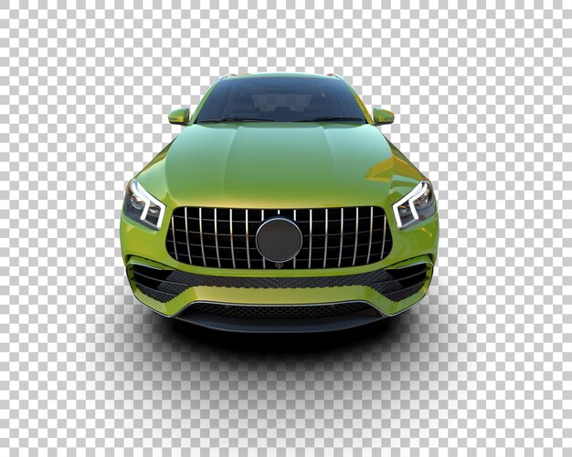 Un SUV moderno aislado en el fondo de una ilustración de renderización 3D