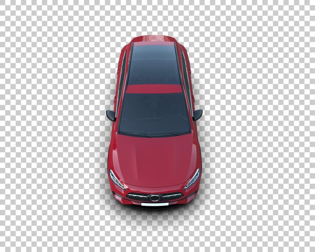 Un SUV moderno aislado en el fondo de una ilustración de renderización 3D