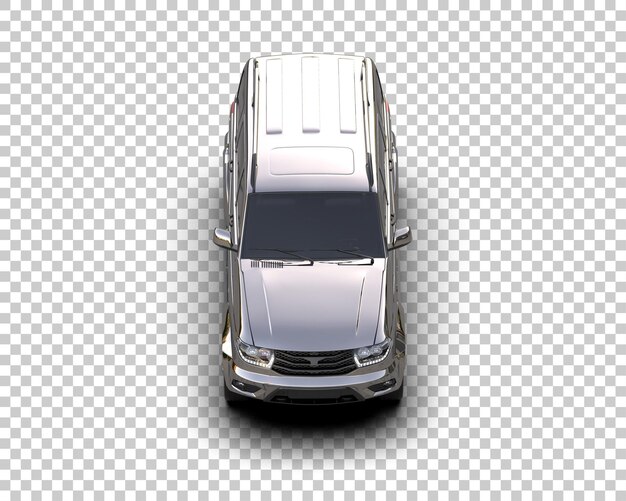 Un SUV moderno aislado en el fondo de una ilustración de renderización 3D