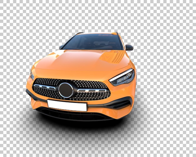 Un SUV moderno aislado en el fondo de una ilustración de renderización 3D