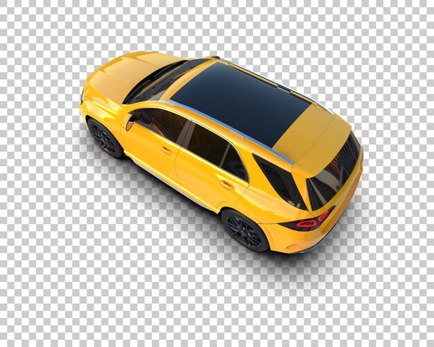 Un SUV moderno aislado en el fondo de una ilustración de renderización 3D