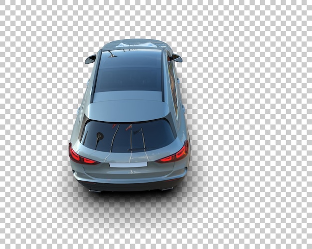 Un SUV moderno aislado en el fondo de una ilustración de renderización 3D